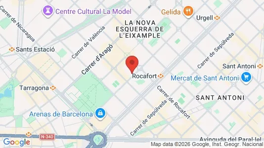 Kontorlokaler til leje i Barcelona Eixample - Foto fra Google Street View