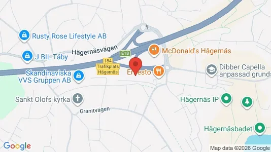 Kontorslokaler för uthyrning i Täby - kort over placeringen