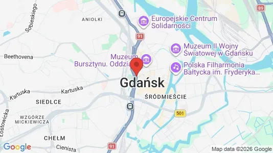 Varastot Vuokrattavana i Gdański - Kuva Google Street Viewstä