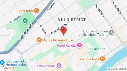 Lokaler til leje i Turku - kort over placeringen