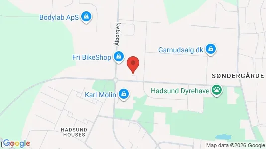 Warehouses for sale i Hadsund - kort over placeringen