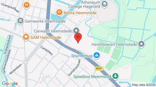 Ausstellungsräume zur Miete i Heemstede - kort over placeringen