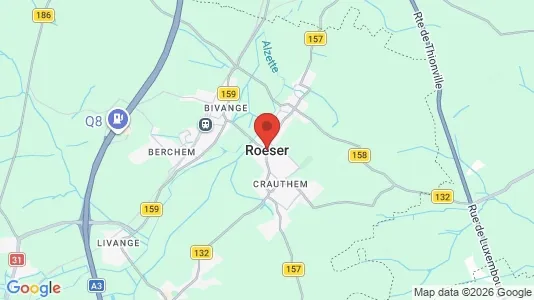 Kontorer til leie i Roeser – Bilde fra Google Street View