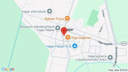 Liikekiinteistöt Myynnissä i Højer - Kuva Google Street Viewstä