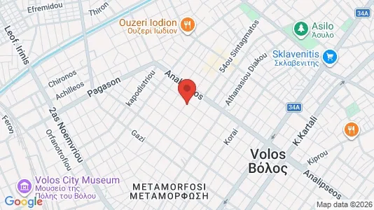 Commercial properties for sale i Volos - kort over placeringen
