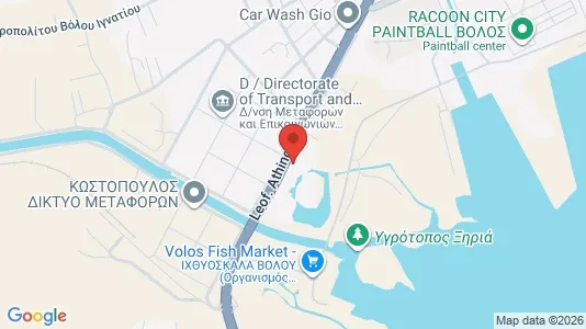 Commercial properties for rent i Volos - kort over placeringen