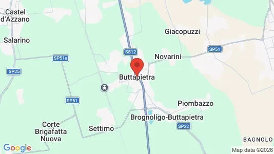 Commercial properties for rent i Buttapietra - kort over placeringen