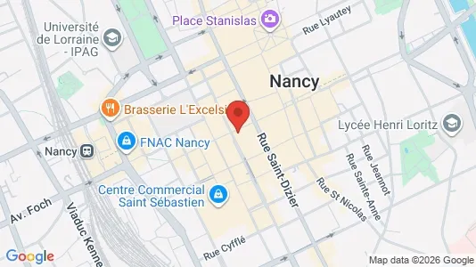 Kontorhoteller til leje i Nancy - Foto fra Google Street View