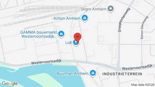 Gewerbeflächen zur Miete i Arnhem – Foto von Google Street View