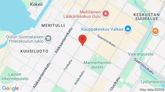 Nieruchomości komercyjne Do wynajęcia i Oulu - kort over placeringen