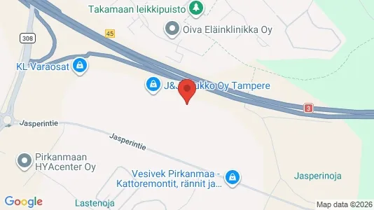 Varastot Vuokrattavana i Pirkkala - Kuva Google Street Viewstä