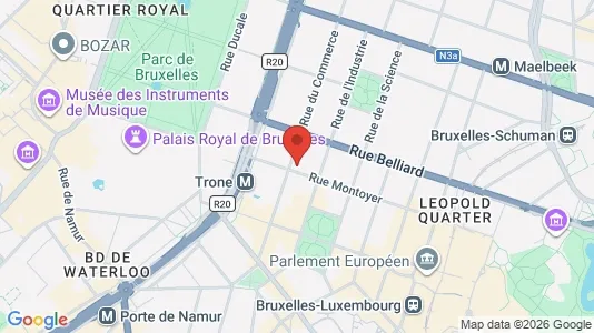 Kontorlokaler til leje i Stad Brussel - Foto fra Google Street View
