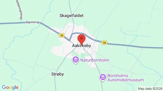 Butikklokaler til leie i Aakirkeby – Bilde fra Google Street View