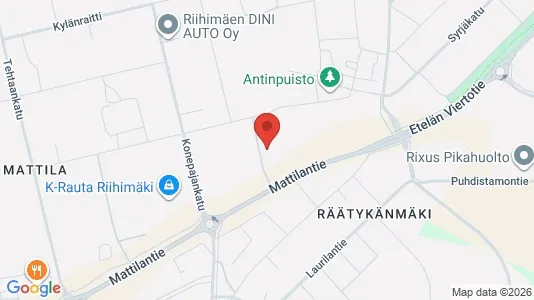 Werkstätte zur Miete i Riihimäki – Foto von Google Street View