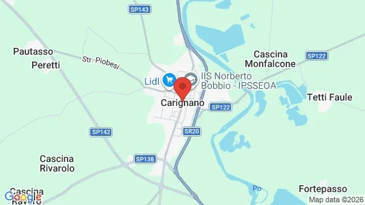 Commercial properties for sale i Carignano - kort over placeringen