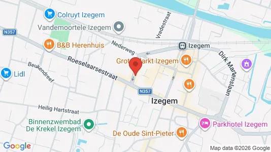 Toimistotilat Vuokrattavana i Izegem - Kuva Google Street Viewstä