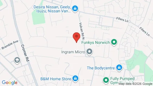 Werkstätte zur Miete i Norwich - Norfolk - kort over placeringen