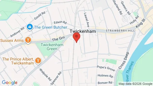 Liikekiinteistöt Vuokrattavana i Twickenham - Middlesex - Kuva Google Street Viewstä