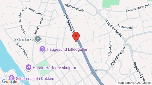 Commercial properties for sale i Haugesund - kort over placeringen