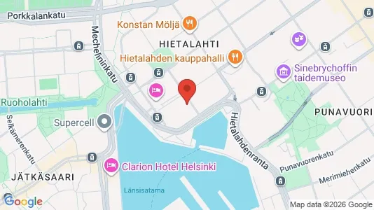 Büros zur Miete i Helsinki Eteläinen - kort over placeringen