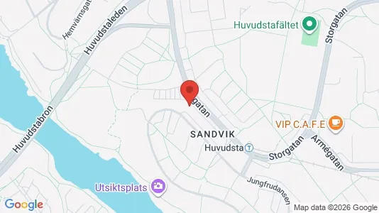 Kantorruimte te huur i Solna - kort over placeringen