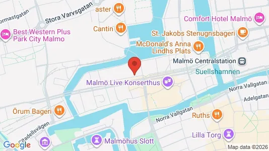 Kontorlokaler til leje i Malmø Centrum - Foto fra Google Street View
