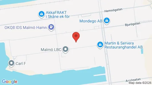 Værkstedslokaler til leje i Malmø Centrum - Foto fra Google Street View