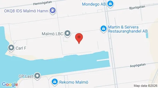 Værkstedslokaler til leje i Malmø Centrum - Foto fra Google Street View