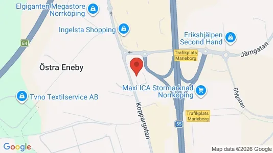 Werkstätte zur Miete i Norrköping – Foto von Google Street View