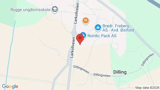 Bedrijfsruimtes te huur i Rygge - Foto uit Google Street View