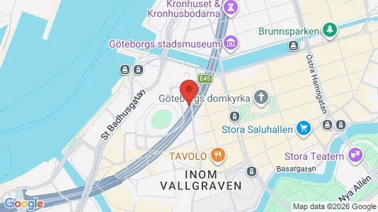 Kontorer til leie i Göteborg Sentrum - kort over placeringen