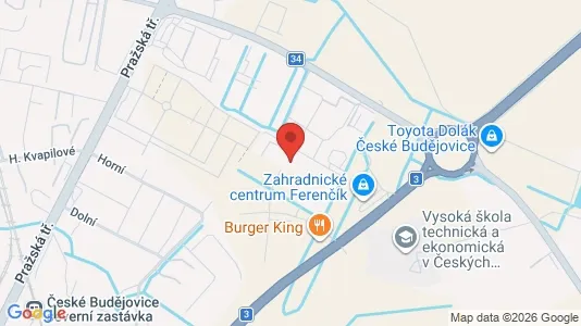 Lager zur Miete i České Budějovice – Foto von Google Street View
