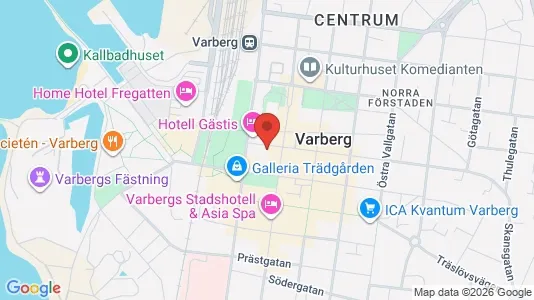 Commercial properties for rent i Varberg - kort over placeringen