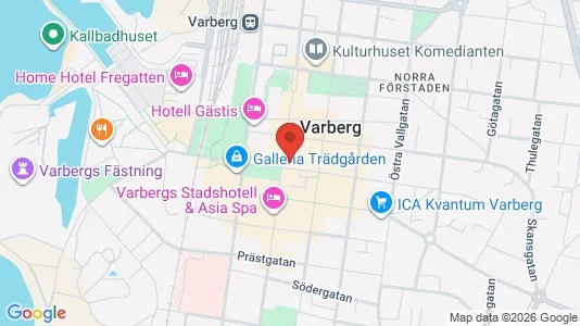 Commercial properties for rent i Varberg - kort over placeringen