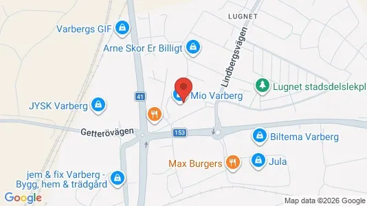 Commercial properties for rent i Varberg - kort over placeringen