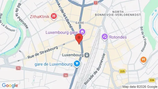 Lokale biurowe Do wynajęcia i Luksemburg - kort over placeringen