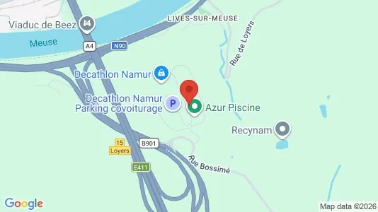 Kantorruimte te huur i Namen - kort over placeringen