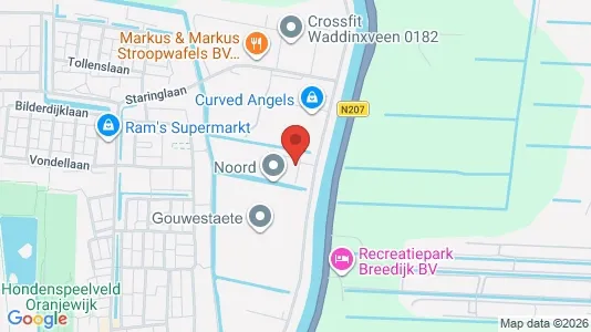 Bedrijfsruimtes te huur i Waddinxveen - Foto uit Google Street View