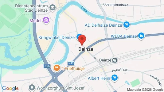 Liikekiinteistöt Vuokrattavana i Deinze - Kuva Google Street Viewstä
