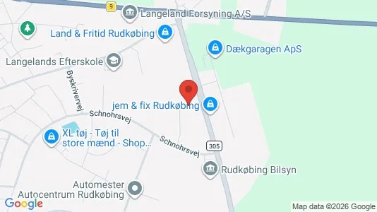 Teollisuuskiinteistöt Vuokrattavana i Rudkøbing - Kuva Google Street Viewstä