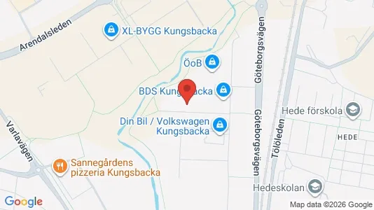 Værkstedslokaler til leje i Kungsbacka - Foto fra Google Street View