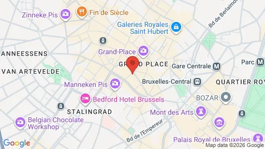 Gewerbeflächen zur Miete i Stad Brussel – Foto von Google Street View