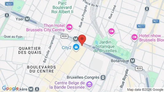 Gewerbeflächen zur Miete i Stad Brussel – Foto von Google Street View
