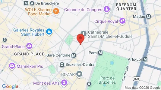Gewerbeflächen zur Miete i Stad Brussel – Foto von Google Street View