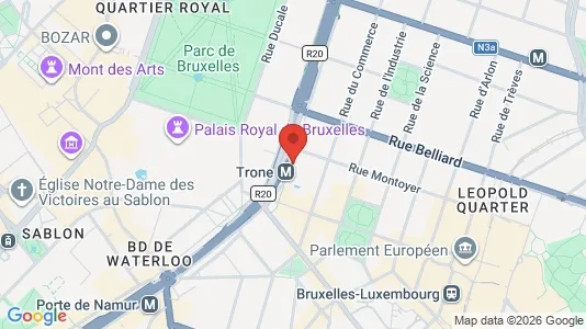 Lokaler til leie i Stad Brussel – Bilde fra Google Street View