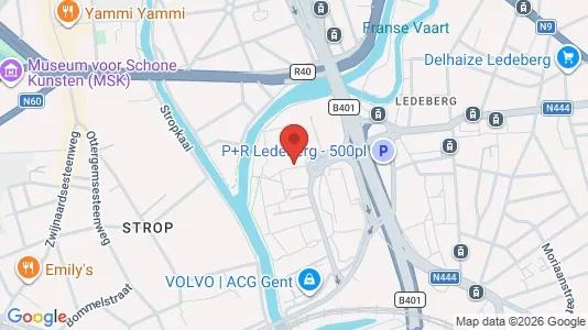 Lokaler til leie i Gent Ledeberg – Bilde fra Google Street View