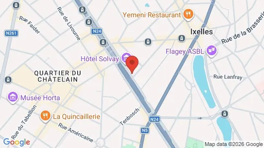 Gewerbeflächen zur Miete i Brüssel Elsene – Foto von Google Street View
