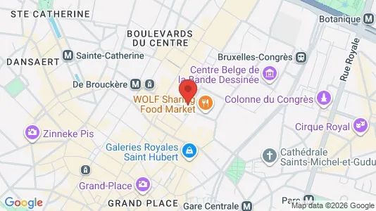 Gewerbeflächen zur Miete i Stad Brussel – Foto von Google Street View