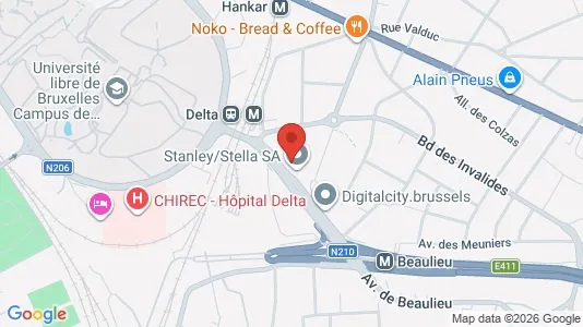Commercial properties for rent i Brussels Oudergem - kort over placeringen