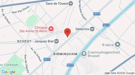 Lokaler til leje i Bruxelles Anderlecht - Foto fra Google Street View